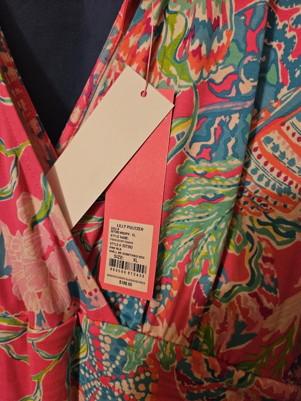 Lilly Pulitzer Pink Multi Floral V-Neck Midi Dress - Picture 2 of 9